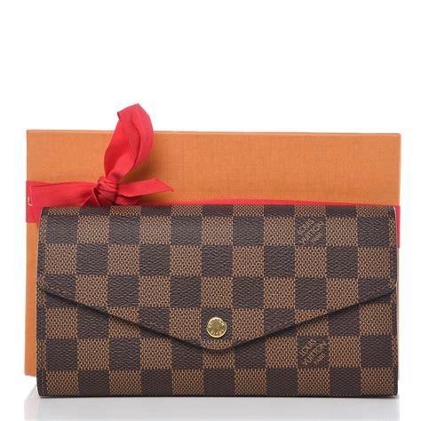 louis vuitton ebene sarah wallet